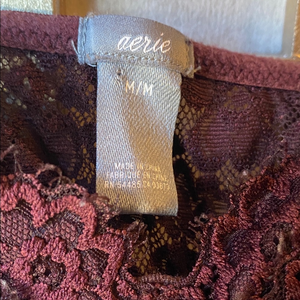 Aerie dark purple, lace bralette, medium - Picture 2 of 4
